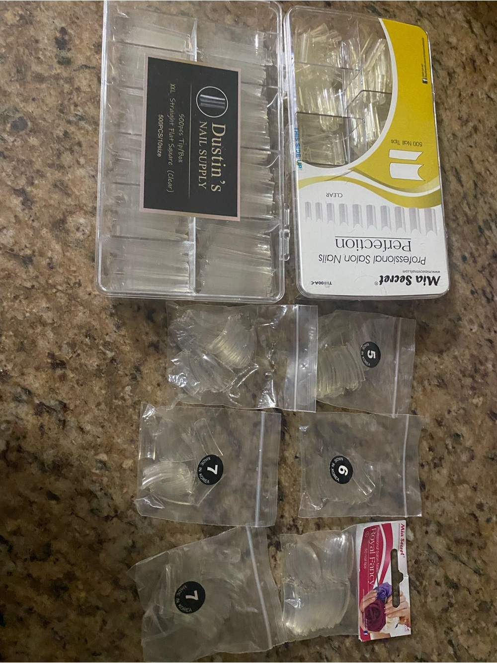 Clear False Nail Tips - Pack of Pre-Sorted Professional Tips